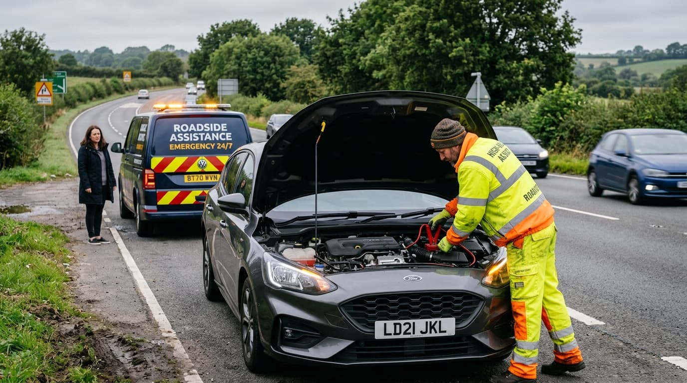 Car jump start assistance